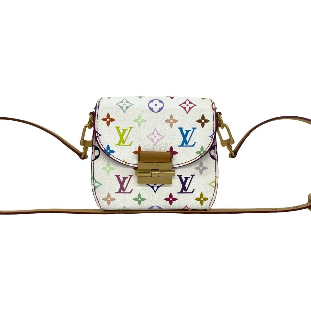 LOUIS VUITTON Heartbreaker Monogram Multicolor Leather Mini Shoulder Bag, Whi...
